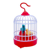 Summer Toys Plastic Fully automatic cartoon  toy Bird cage bubble machine for kids color red05e8358883cefc43601c43793f4d81c6