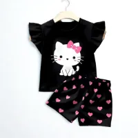 Blackf318ec56fea717092013d282adc075de Kids Cotton t shirt & Pant Set color Blackf318ec56fea717092013d282adc075de