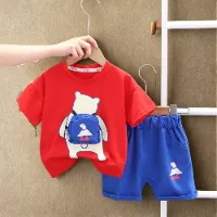 red05e8358883cefc43601c43793f4d81c6 Kids Cotton t shirt & Pant Set color red05e8358883cefc43601c43793f4d81c6