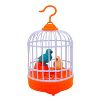 Summer Toys Plastic Fully automatic cartoon  toy Bird cage bubble machine for kids color yellowdea097bd42fdd9d88ba006d117da5f29