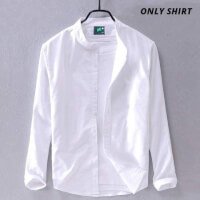 New Long Sleeve Casual Shirt for Men color whitee31c1743d2273549ffc14be1b52177a6