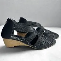 Blackf318ec56fea717092013d282adc075de Ladies Party Wedge Sandal
Women’s Fancy Sandal / Party Sandal color Blackf318ec56fea717092013d282adc075de