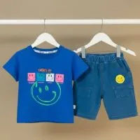 Blued4b58383e8884d46449b535564d74b65 Kids Denim Set t shirt & Pant Set color Blued4b58383e8884d46449b535564d74b65