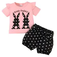 pink---Blackfeb43d4a64bae46281e35504a544767e Kids Butterfly Cotton t shirt & Pant Set color pink---Blackfeb43d4a64bae46281e35504a544767e