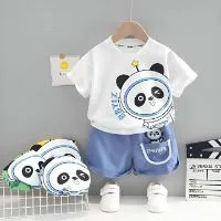 Kids Cotton t shirt & Pant Set color Blue---White29043e2a6e900ed021e30ca29e6fb001