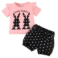 pink---Blackfeb43d4a64bae46281e35504a544767e Kids Butterfly Cotton t shirt & Pant Set color pink---Blackfeb43d4a64bae46281e35504a544767e
