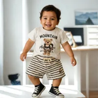 Off-white16722c7d088271cf2b9f6cf7536b362d Kids Cotton t shirt & Pant Set color Off-white16722c7d088271cf2b9f6cf7536b362d