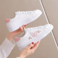 pinkf2c5e7afd60bcb06f8c338fcf496ceda Ladies Butterfly Print Sneakers color pinkf2c5e7afd60bcb06f8c338fcf496ceda