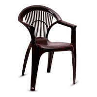 Tanin CH-53 Arm Chair for Home | Tanin plastic chair color Coffee130d8022d8393c06bed7e83e187c75b9