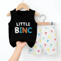 Kids Cotton t shirt & Pant Set color Blackf318ec56fea717092013d282adc075de