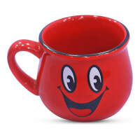 Happy Smile Printed Ceramic Cup For Birthday/ Gift color red05e8358883cefc43601c43793f4d81c6