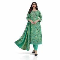 greenf8776c33645412b435b5b452e125f68f Floral Printed premium Quality Three pice color greenf8776c33645412b435b5b452e125f68f