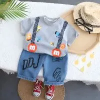 Ass963d051b60030edfcea1b9eb1d096ff7 Kids Denim Set t shirt & Pant Set color Ass963d051b60030edfcea1b9eb1d096ff7
