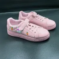 Old Beijing Cloth Shoes White Shoes Spring Girls Sports Shoes Medium and Big Children Flat Womens Breathable Shoes Casual Children Board Shoes color pinkf2c5e7afd60bcb06f8c338fcf496ceda