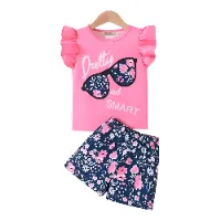 Kids Cotton t shirt & Pant Set color pinkf2c5e7afd60bcb06f8c338fcf496ceda