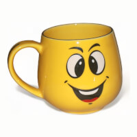 Exclusive Smiley Printed Coffee Mug A Gift for Every occasion  color yellowdea097bd42fdd9d88ba006d117da5f29