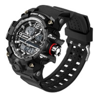 Sanda Mens Watches 50M Waterproof Quartz Sport Military LED Digital Watch for Men color Ass963d051b60030edfcea1b9eb1d096ff7