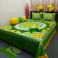 Multicolor premium Quality Bedsheet color greenf8776c33645412b435b5b452e125f68f