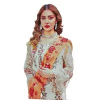 New Design Weightless Georgette Kameez, Pant, Orna Butterfly Embroidery & Sequence Work color red05e8358883cefc43601c43793f4d81c6