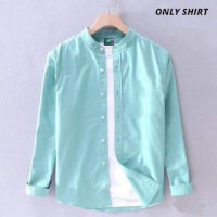 Band Gola Stylis Cotton Long Sleeve Casual Shirt For Mens color sky-blueb21428b4921a08959883f3fa5adeba33