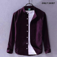 Band Gola Stylis Cotton Long Sleeve Casual Shirt For Mens color Maroon965e6b83acd3d72bfaf12b79b672ded2