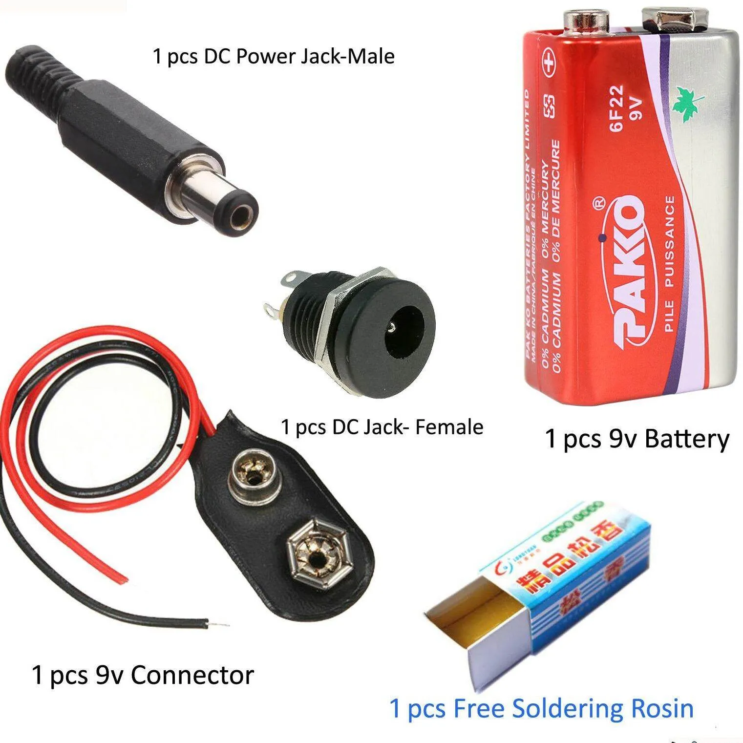 9 Volt Battery Combo Pack With 1 Free Item