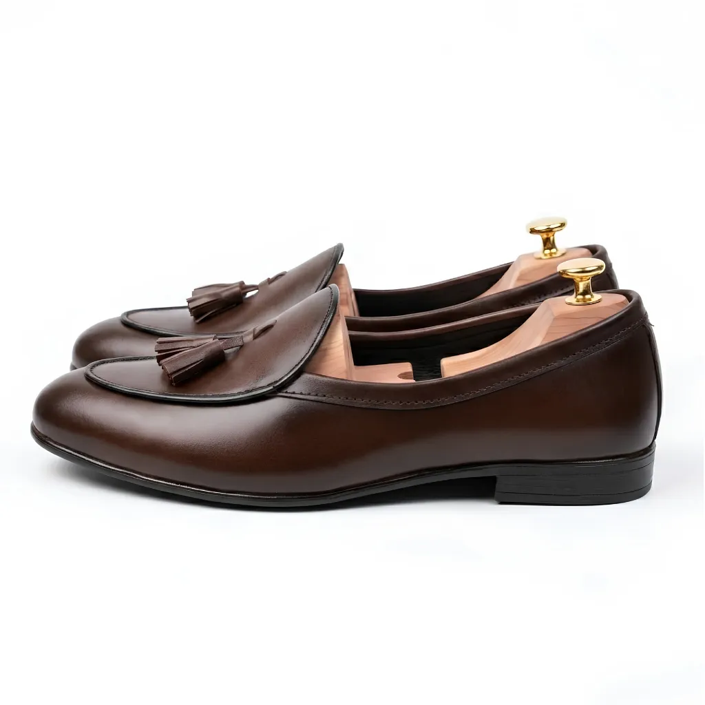 Original Leather Tassel Loafer - Dark Brown