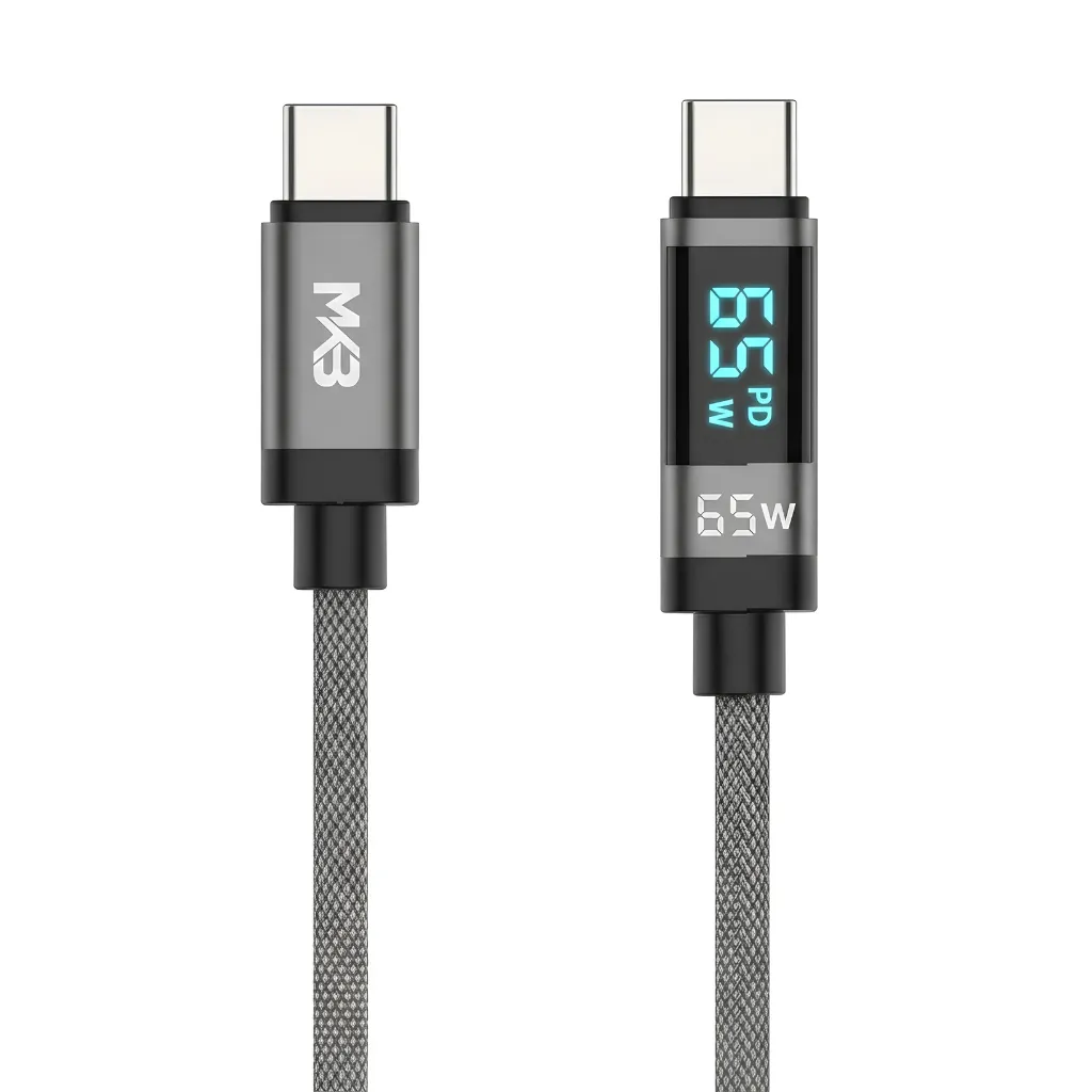 MKB C65D Type C To C 65W Braided Fast Charging Cable