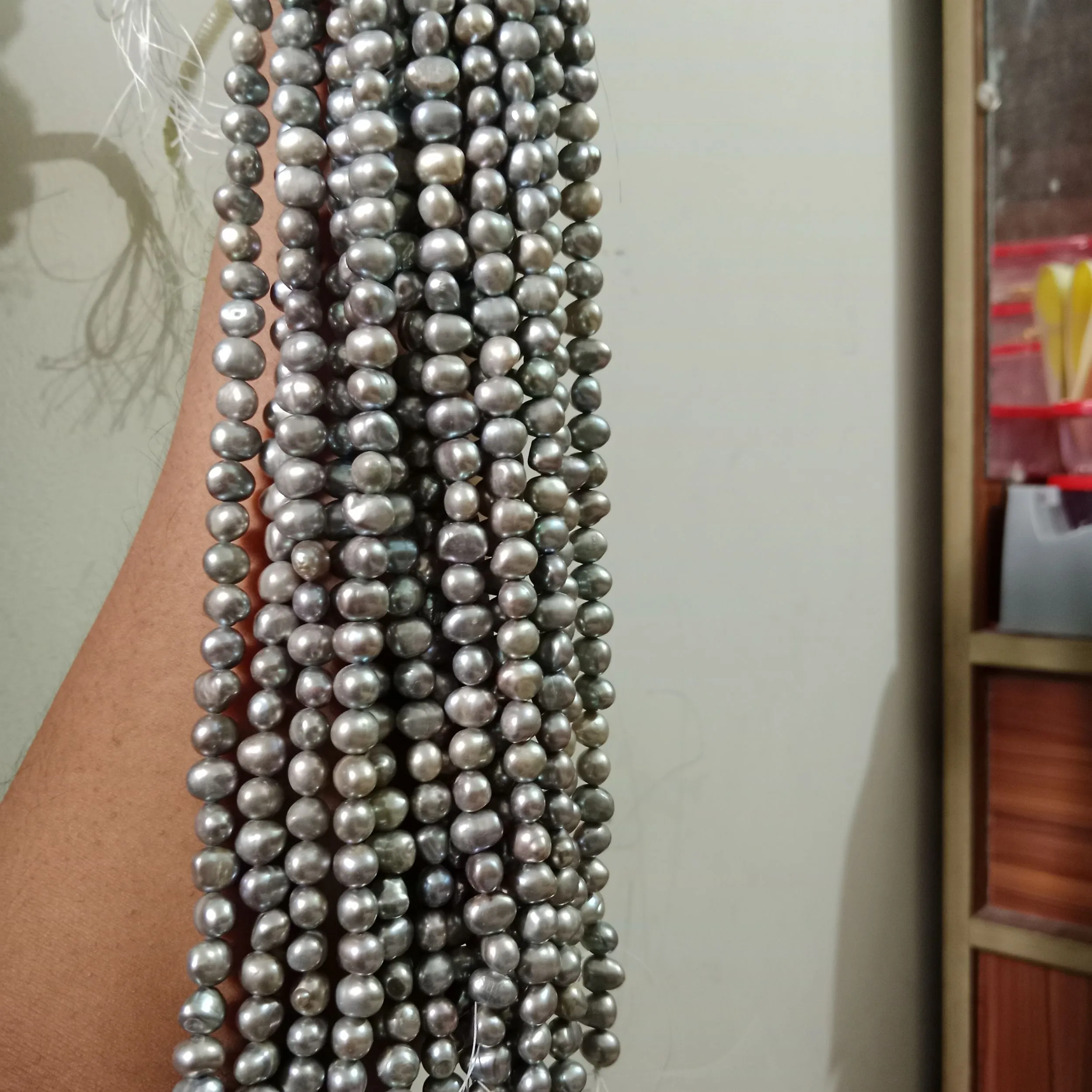 8 Mm Siver/Ash Colour Pearl 1 Layer