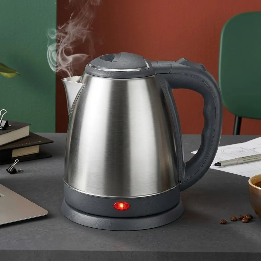 1.8L Electric Kettle for Fast Water Boiling, Perfect for Tea, Coffee, and Everyday Kitchen Use.