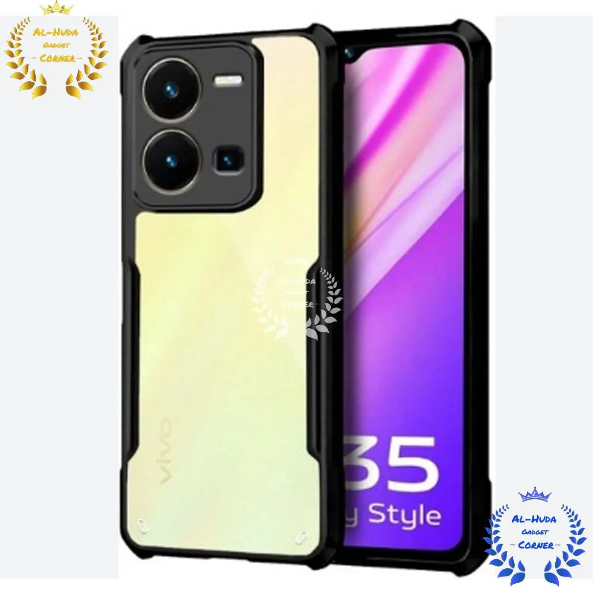 Matte Protective Lens Flexible Back Cover for Vivo Y35 4G 
