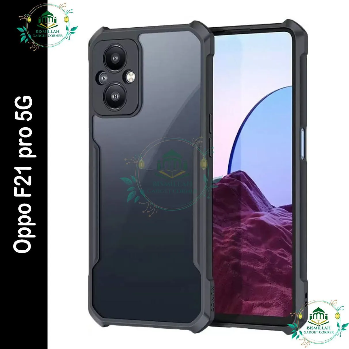 Xundd Back Cover for Oppo F21 pro 5G Transparent Hybrid Hard PC Back Bumper