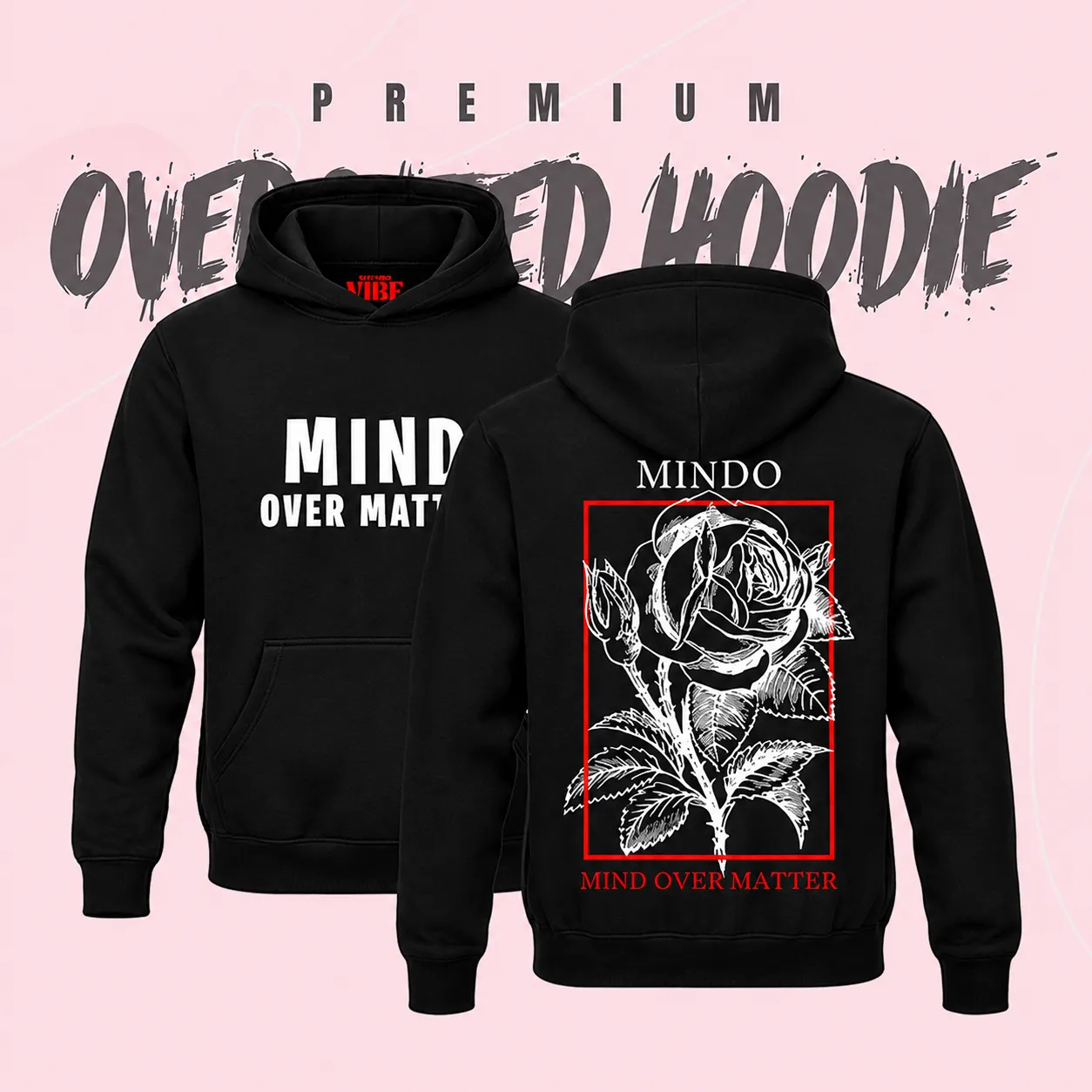 Zunkies Mind Over Matter Drop Shoulder Hoodie