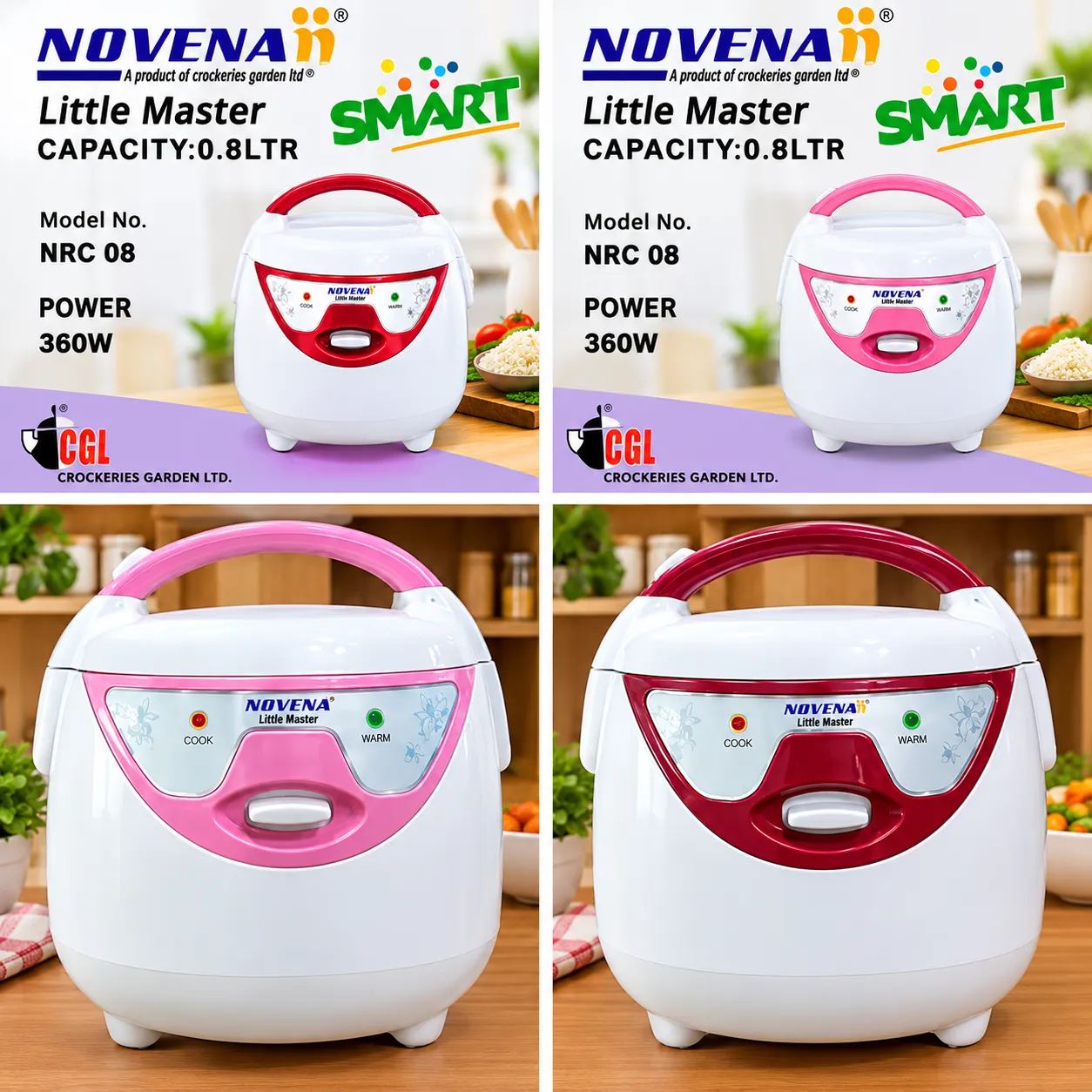 Novena Little Master Rice Cooker 0.8 LTR