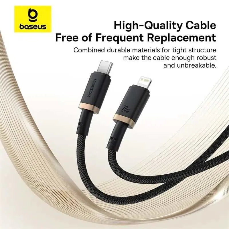 Baseus Type-C to Lightning 1m Cable For Iphone PD 20W Dura Series Fast Charging Cable