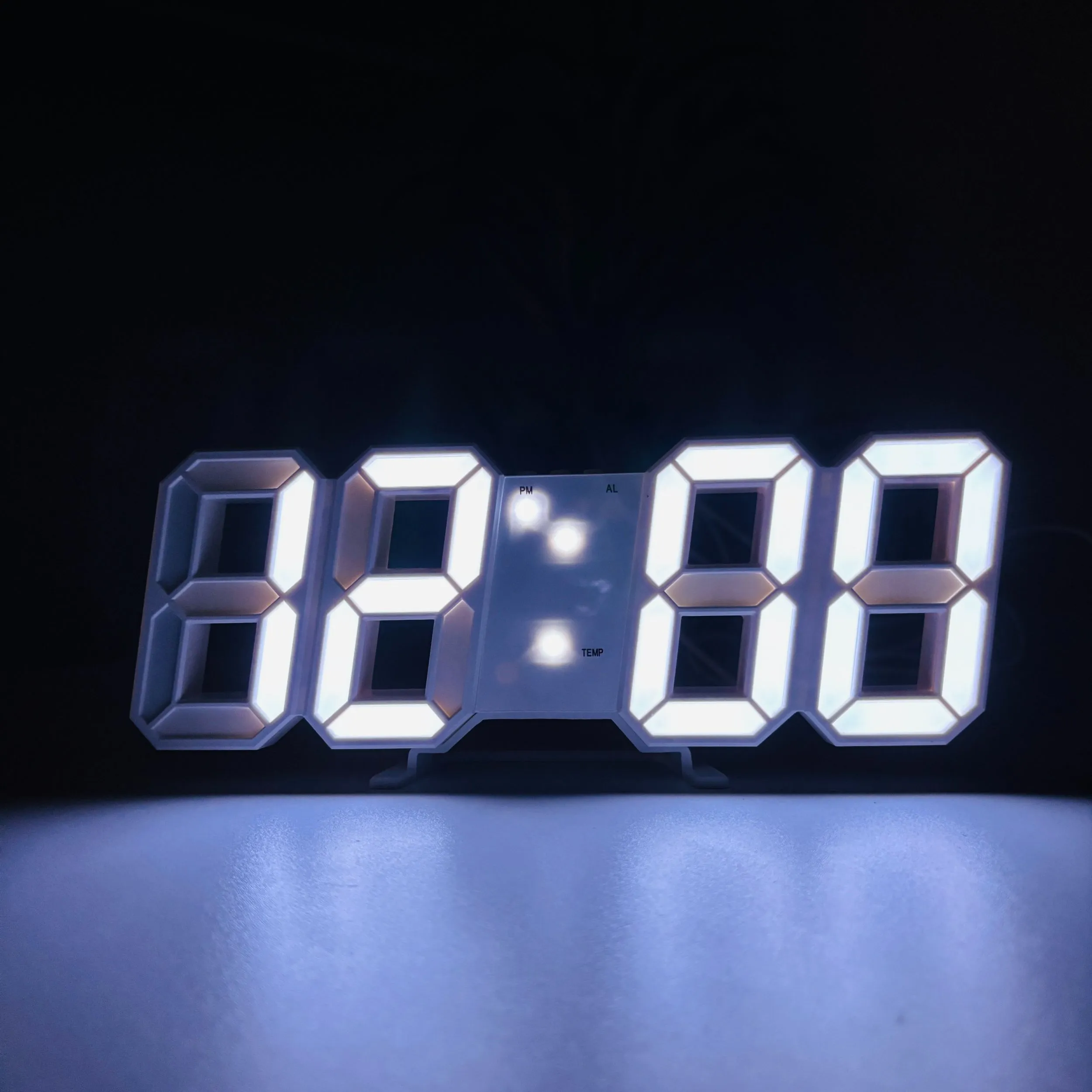 3D LED Table Clock (Digital Timepiece) 