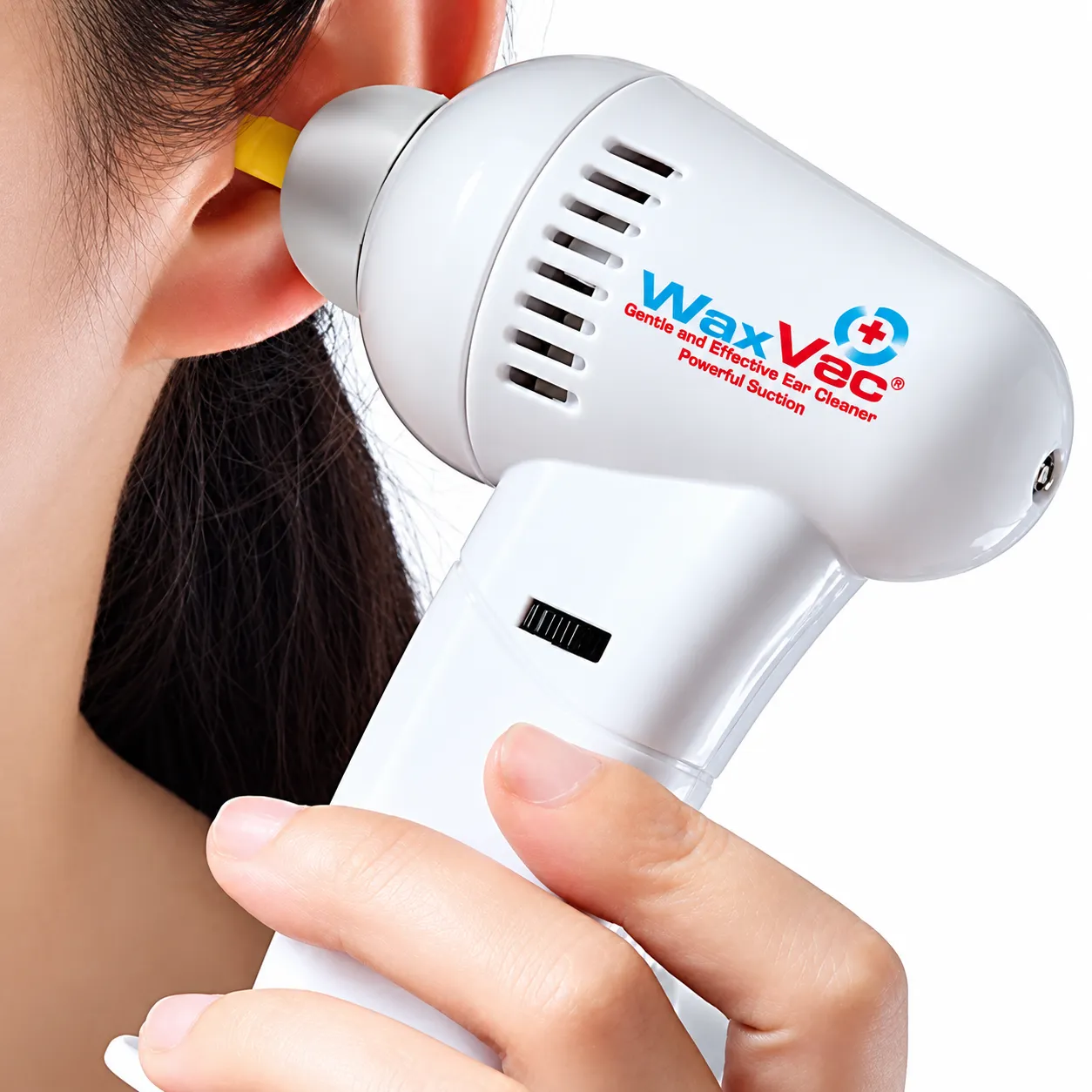 WaxVac Ear Cleaner with Gentle Suction, Reusable Silicone Tips and Easy Cleaning for Convenient Ear Care at Home