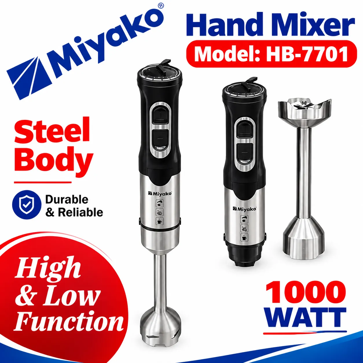 Miyako Hand Blender 1000 Watts