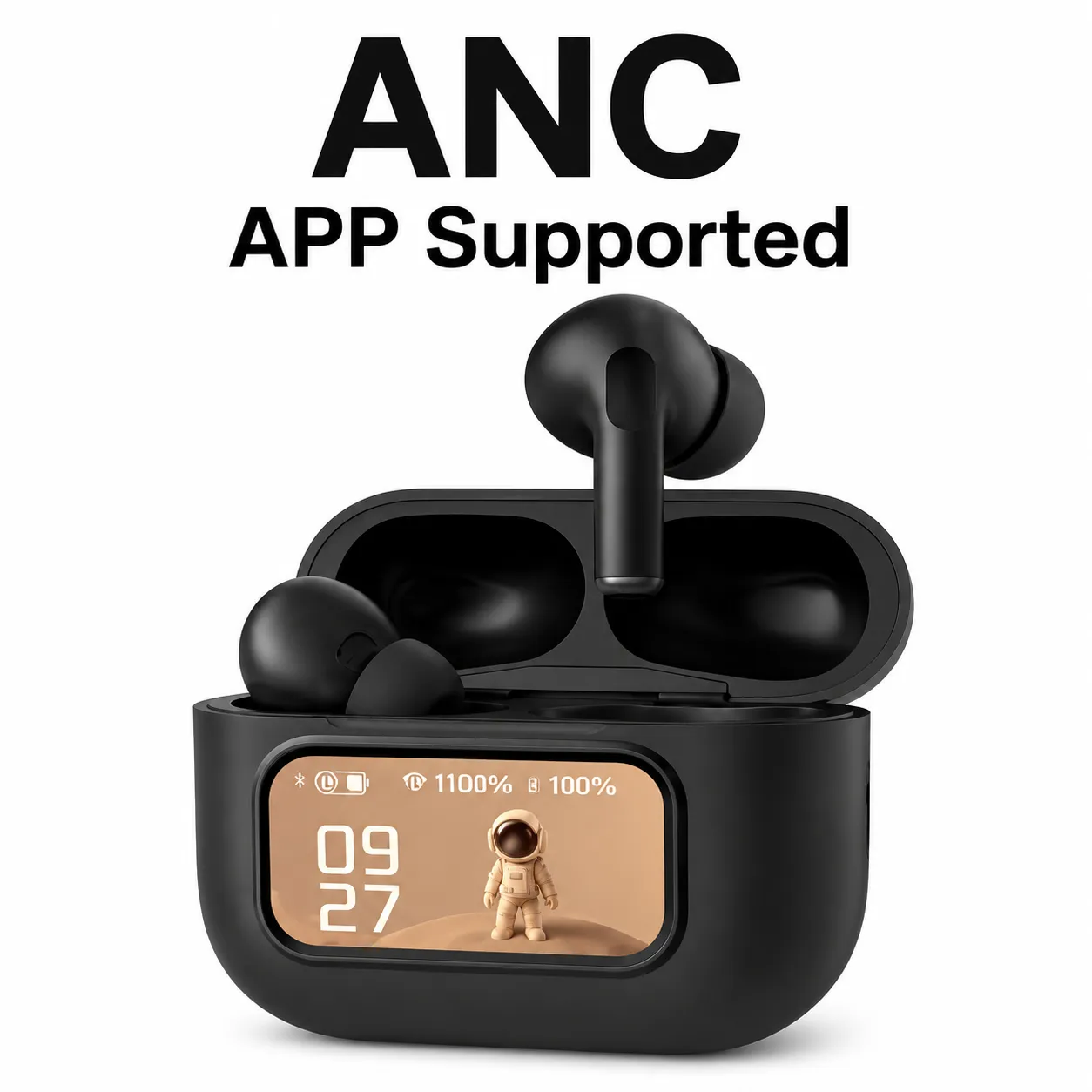 E9 Pro Touch AirPods with LED Display (ANC & ENC Supported)  L58