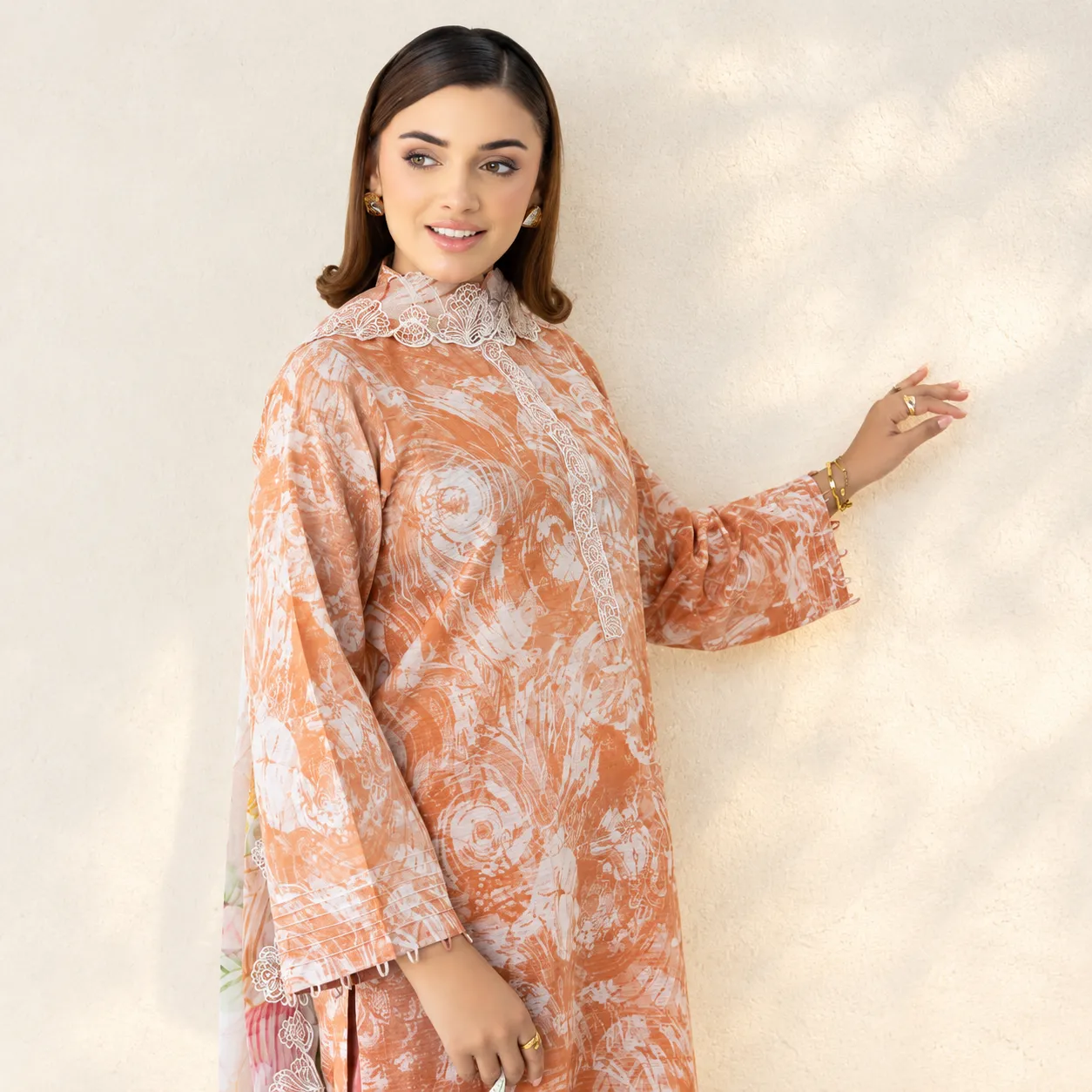 3 PC UN-STITCHED (SHIRT TROUSER & DUPPATA