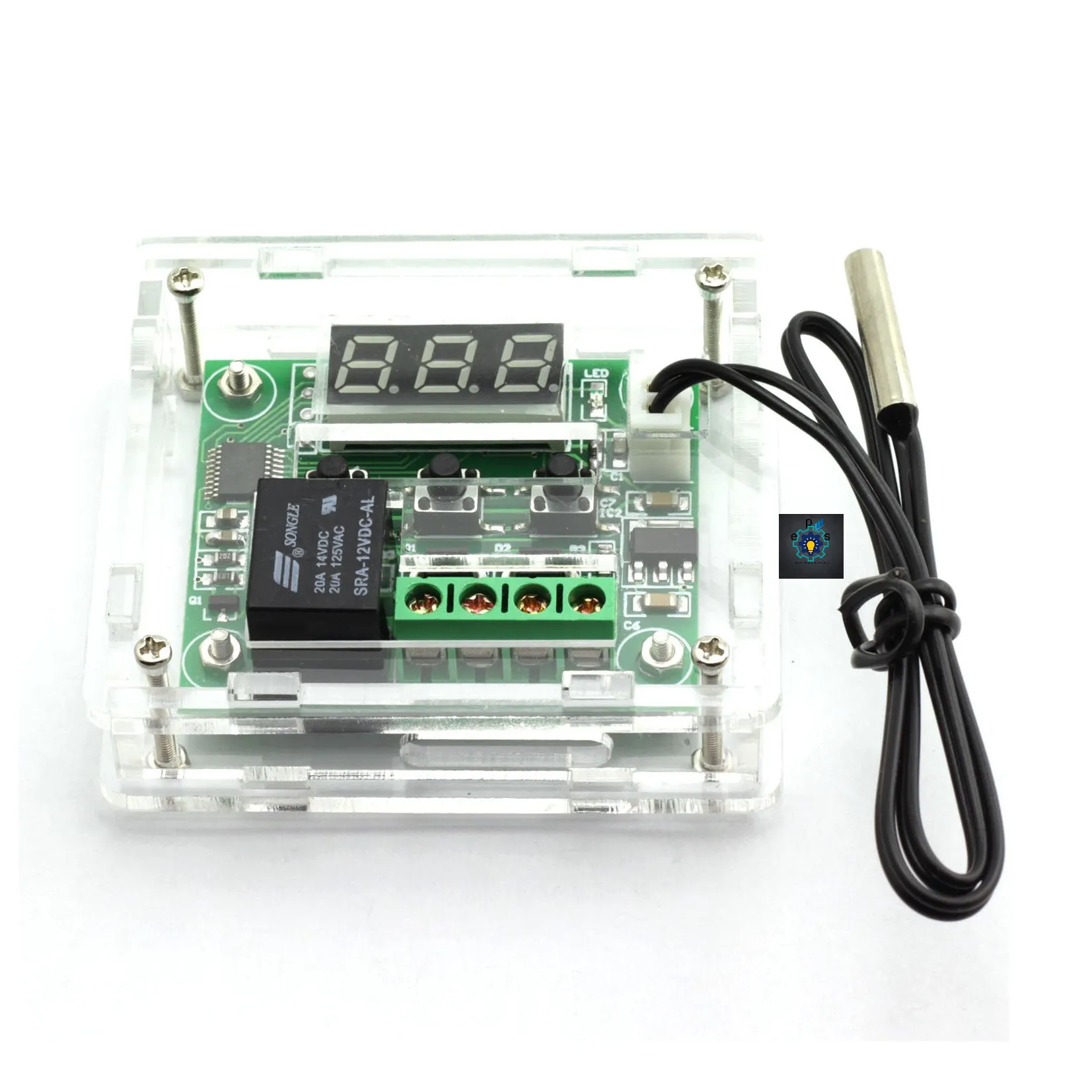 W1209 Incubator Controller + Diy Acrylic Box Abs Plastic Case Ntc Thermocouple Heat Cool Temperature Controller - Solar Panel - Power Bank Circuit - power bank circuit