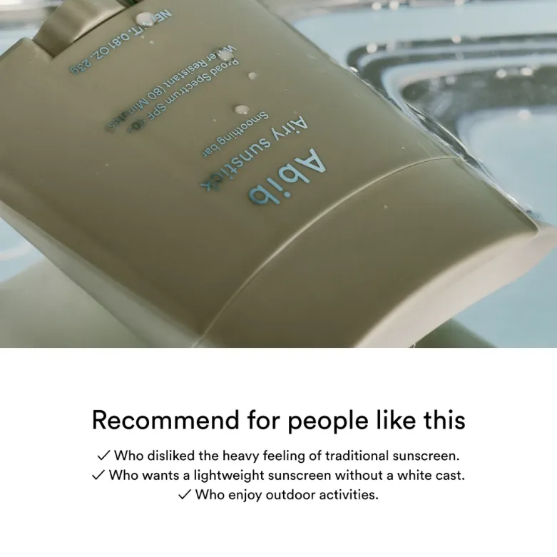 Abib Airy Sunstick Smoothing Bar SPF50+ PA++++ 23g