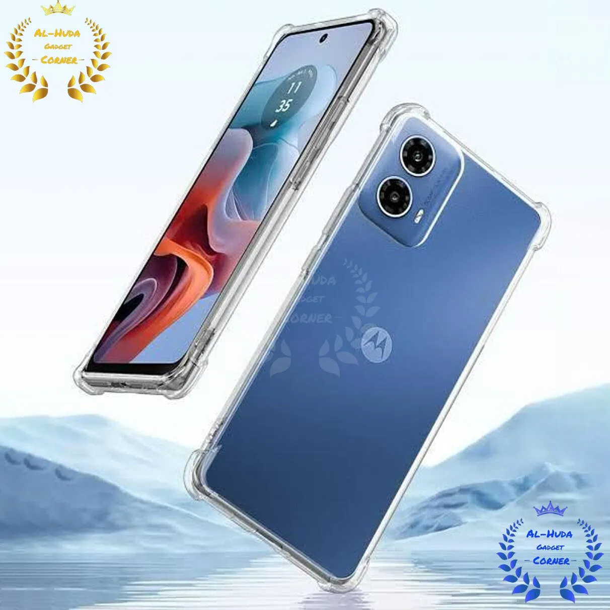Transparent Silicone Case for Motorola Moto G24/G24 Power, Slim Flexible Back Cover with Soft Lining, Matte Lens Protection & Full Body Bumper Case.