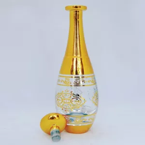 Golden 150 ml dkanter glass attar bottle