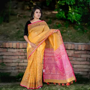 Trendy Colorful Silk Batik Saree For women
