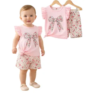 Kids Butterfly Cotton t shirt & Pant Set
