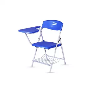 Tanin Folding Chair with Writing Board (Blue Color) 