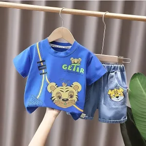 Kids Denim Set t shirt & Pant Set