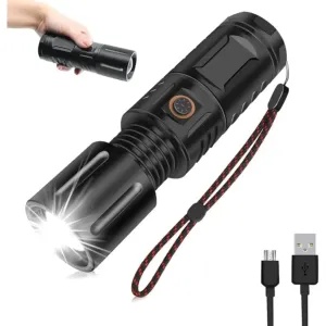 Super power With Power bank USB Rechargeable Emergency LED Torch Light