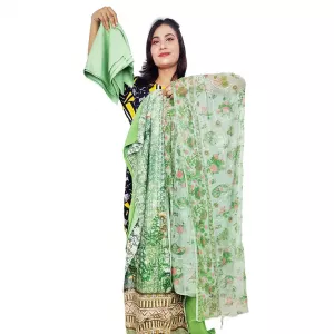 Readiprint Fashions Straight Style Cotton Silk Fabric Kurta with Bottom & Dupatta